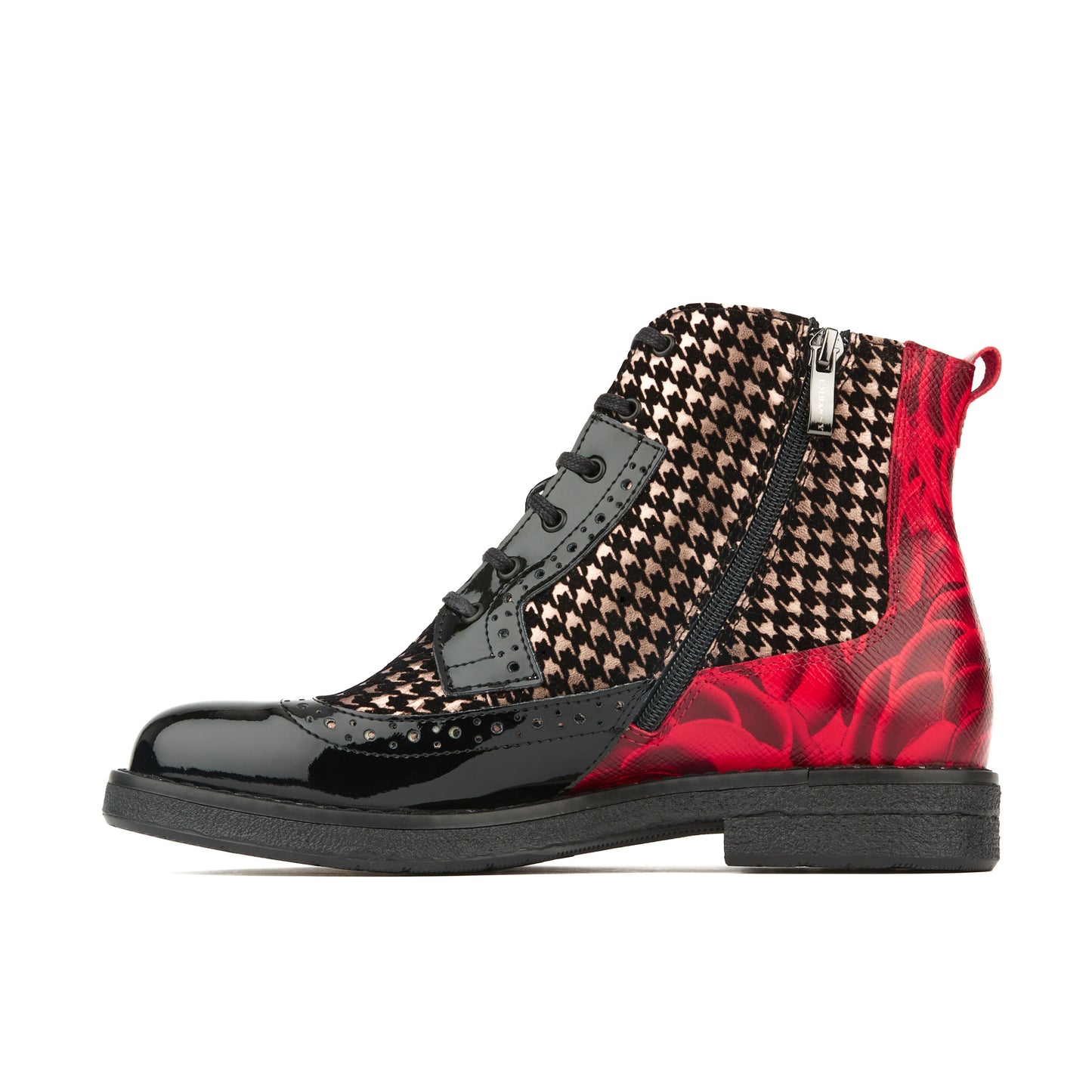 Hatter - Red Rose & Houndstooth